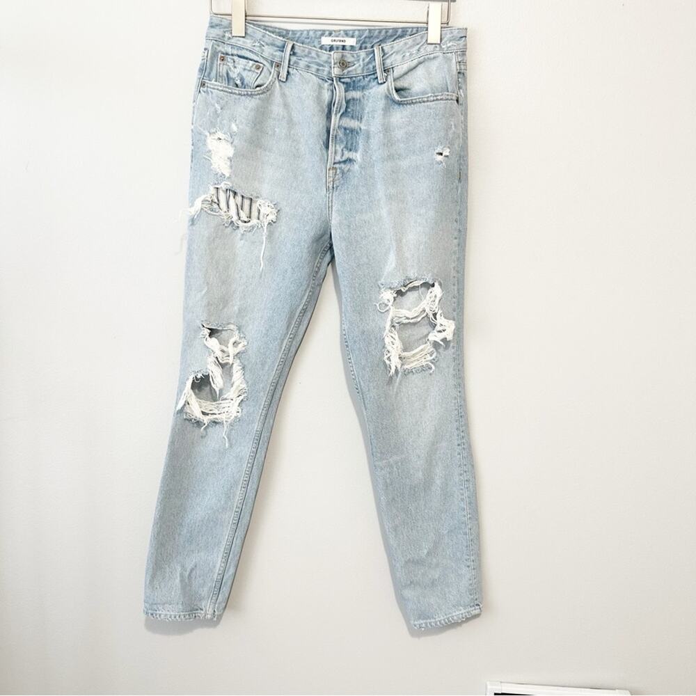 GRLFRND Karolina Distressed ripped Jeans blue denim size 30 made in USA